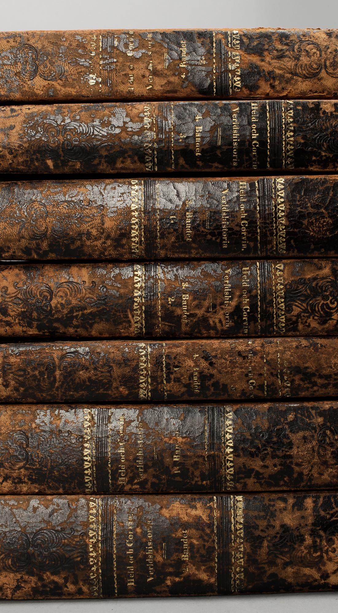 ILLUSTERAD VÄRLDSHISTORIA, 7 vol, Held & Corvin, Stockholm 1848-53.