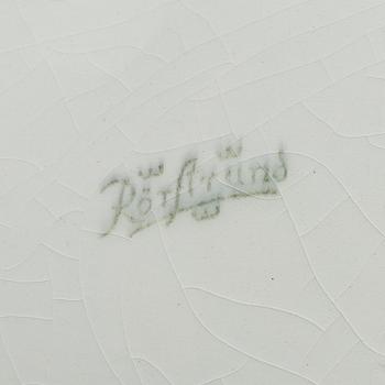 GRISKANNA samt GRISFAT, flintgods, Rörstrand, 1900-talets första del.