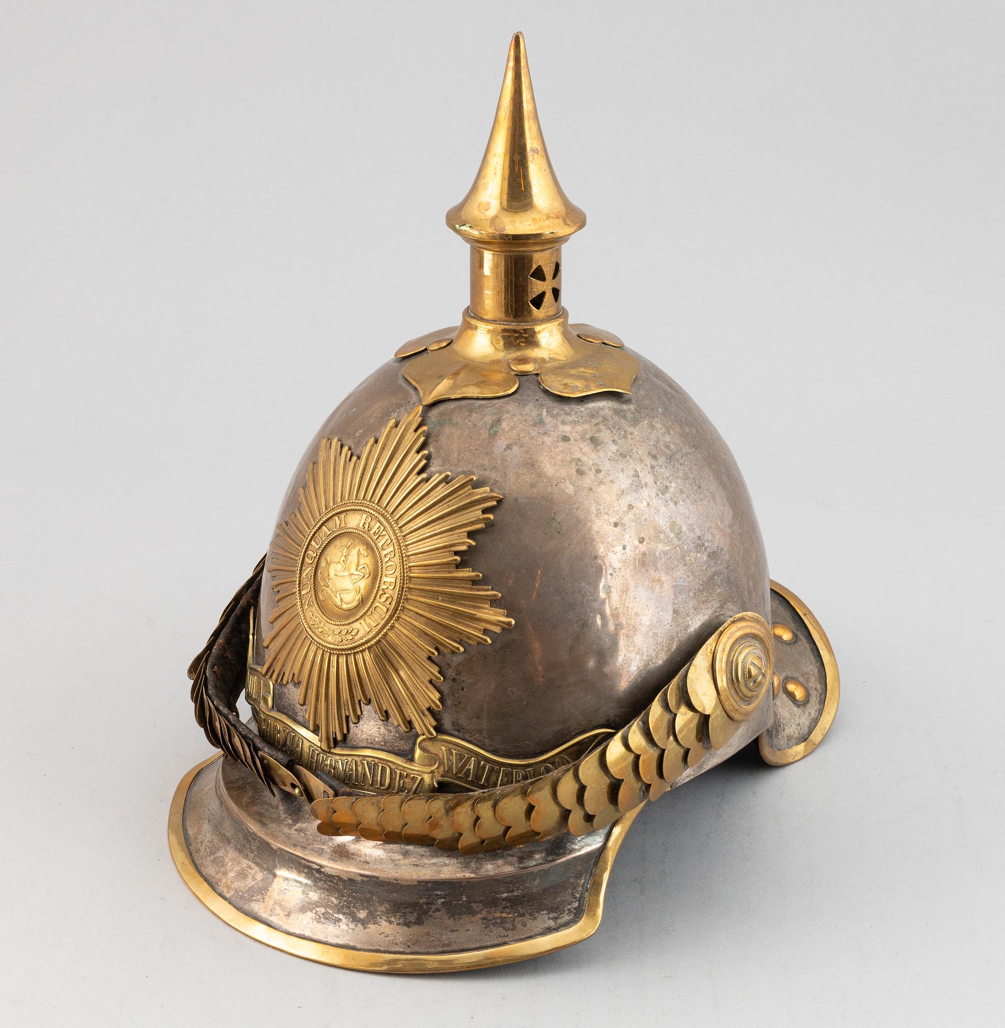 A Hanover 1846 pattern  Kurassier helmet.
