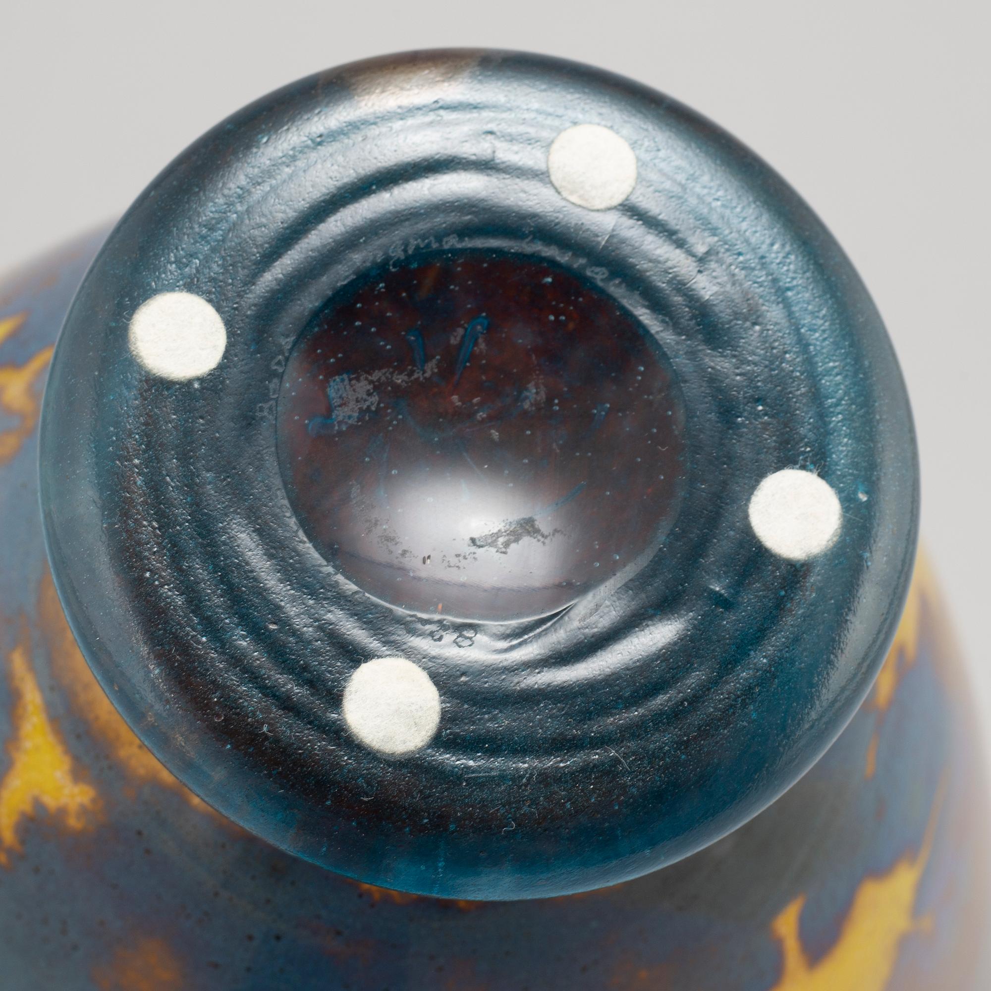 Kjell Engman, a unique glass vase, Kosta,1992.