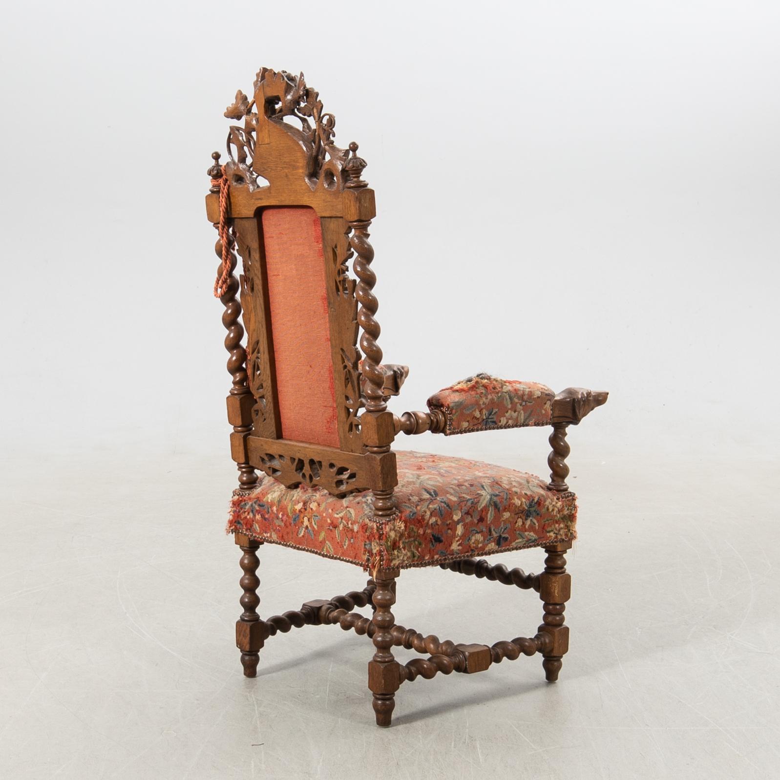 Armchair Baroque style around 1900.