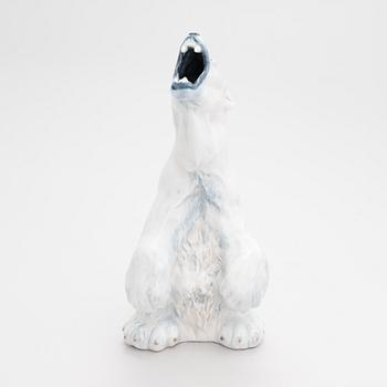 Carl Frederik Liisberg, Figurin, isbjörn 502, porslin, Royal Copenhagen, Danmark, 1985-91.