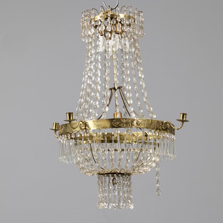 Chandelier, Gustavian style, 20th century.