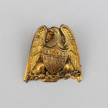 A late 19th century brass letter holder.