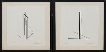 HENRYK STAZEWSKI, litografier 2 st, signerade och numrerade.