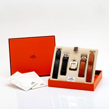 Hermès, Belt, wristwatch, 26 x 30 mm.