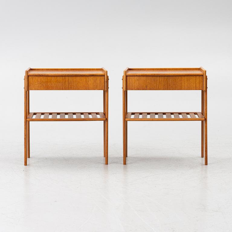 Pair of bedside tables, 1950s.