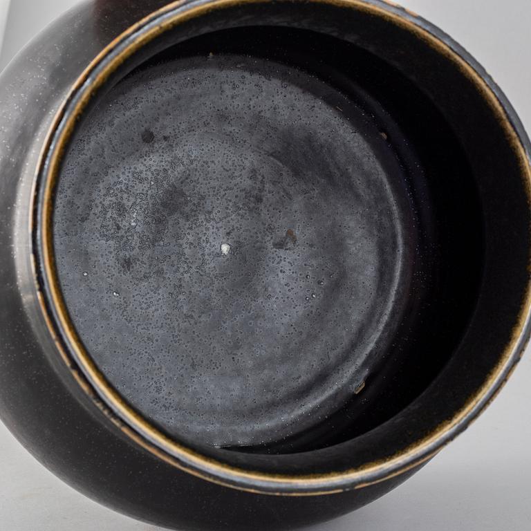 CARL-HARRY STÅLHANE, a largeunique stoneware vase, Rörstrand, Sweden 1950-60's.