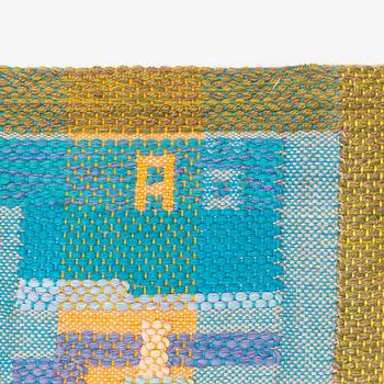 Agda Österberg, a tapestry, flat weave, "AÖ-technique", approximately 232 x 140, signed AÖ.