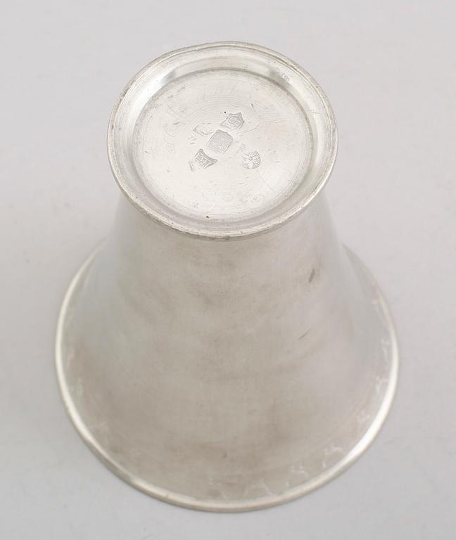 BÄGARE, tenn, Christopher Ekman, Eksjö 1777.