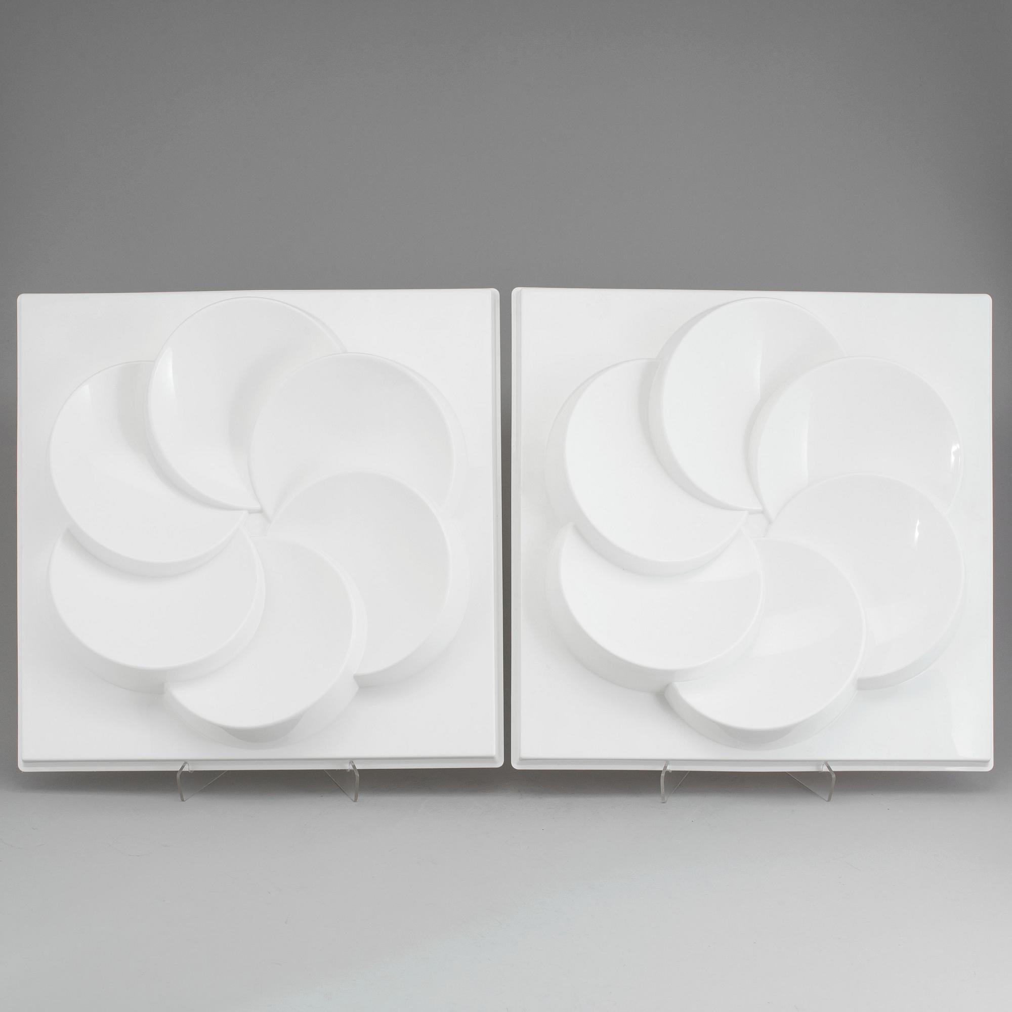 VÄGGPANELER, 2 st, "Rabatt", IKEA, 1990-tal.