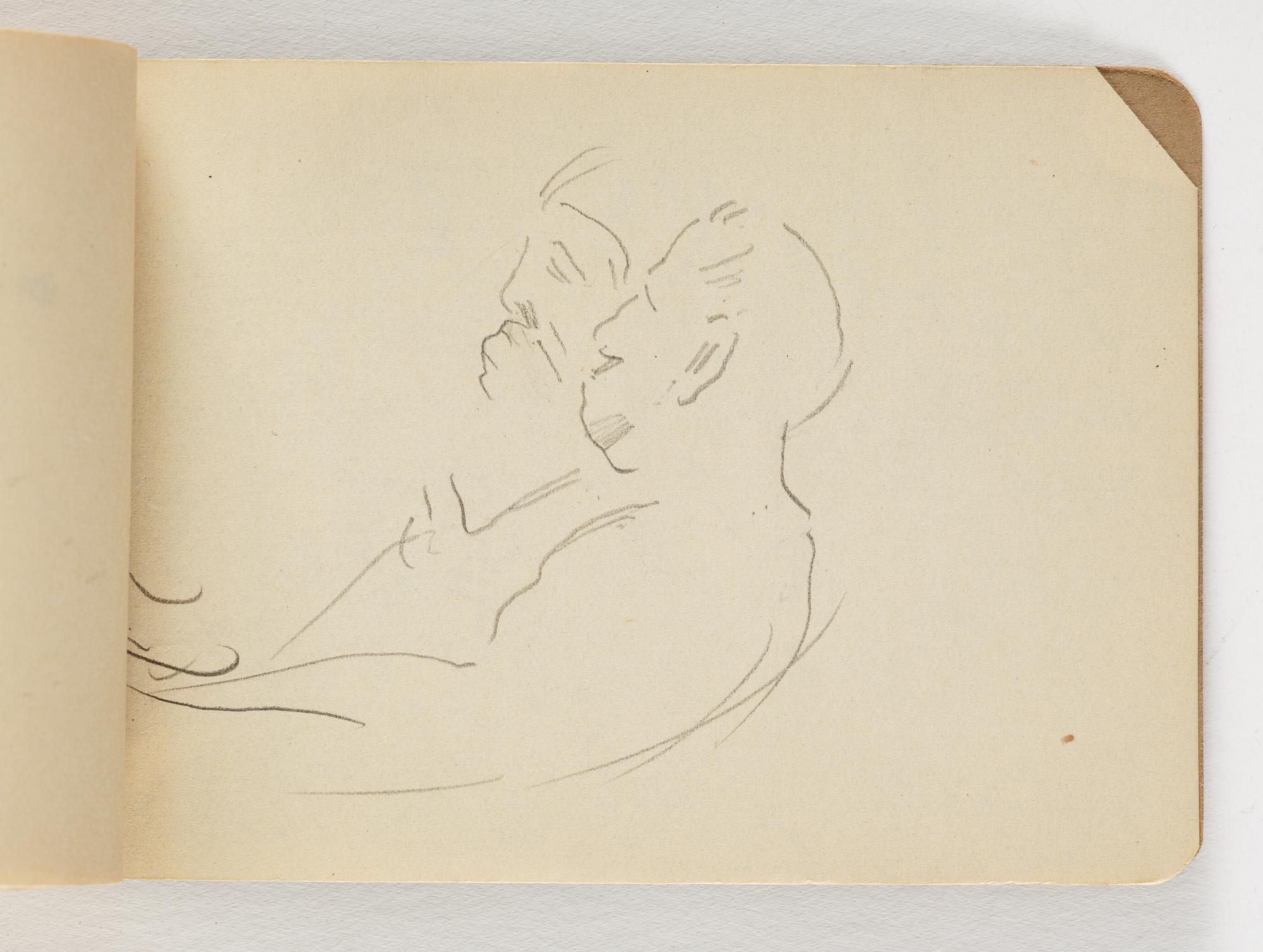 Lotte Laserstein, 10 små skissblock med teckningar.