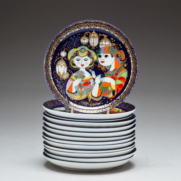 FAT, 11+1 st, porslin, "Aladin und die Wunderlampe", Rosenthal. 1900-talets andra hälft.