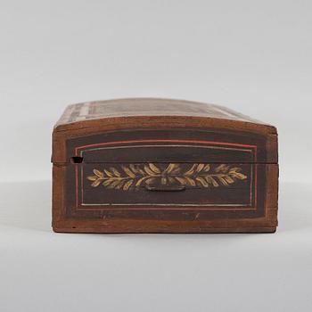 a folk art violin box from Arbrå Hälsingland marked OES 1834.