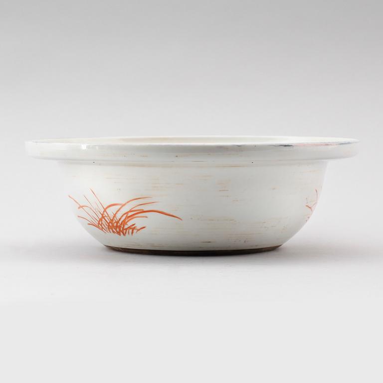 HANDFAT, porslin, Kina, 1900-tal.