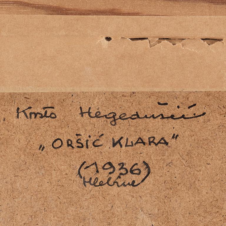 Krsto Hegedusic, "Orsic Klara".