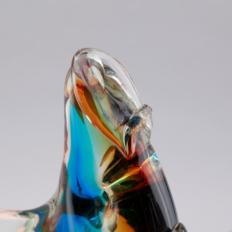 SAMLING GLASFIGURER, 5 st, Murano, Italien, 1900-talets mitt.