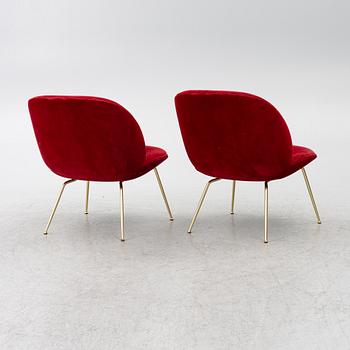 GamFratesi, a pair of 'Beetle' lounge chairs, Denmark.