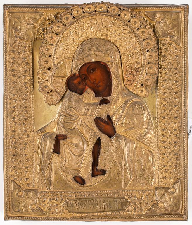 IKON, pannå, Ryssland, troligen sent 1800-tal.