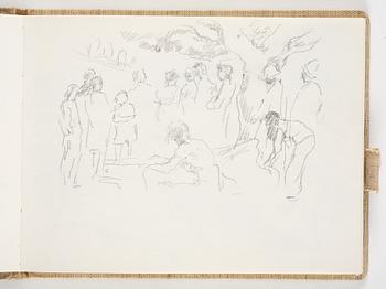 Lotte Laserstein, 4 skissböcker med blyertsteckningar.