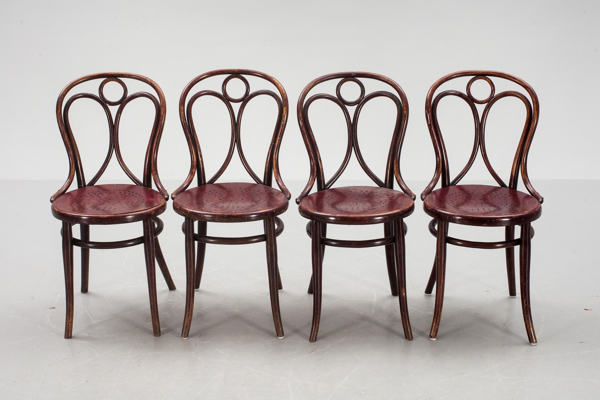 STOLAR, 4 st. Thonet. 1900-talets första hälft.
