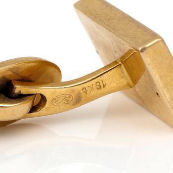 MANSCHETTKNAPPAR, ett par, 18K guld.