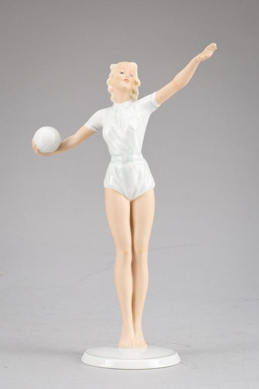 FIGURIN, porslin. Schaubach kunst, Tyskland. 1900-tal.