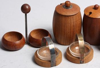 FRUKOSTSET, teak, 1960-tal, Danmark.