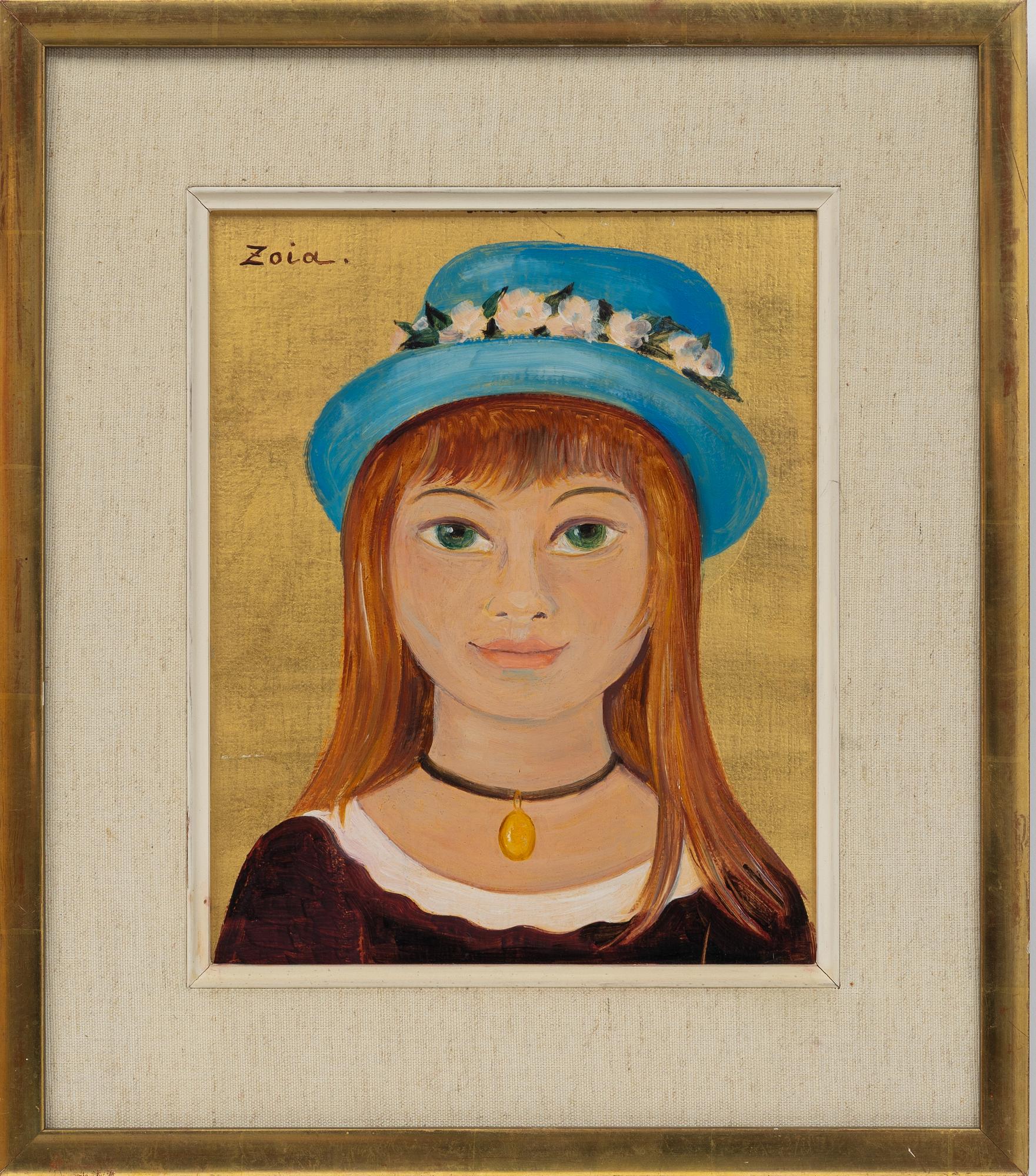 Zoia Krukovskya Lagerkrans, Girl in a blue hat.