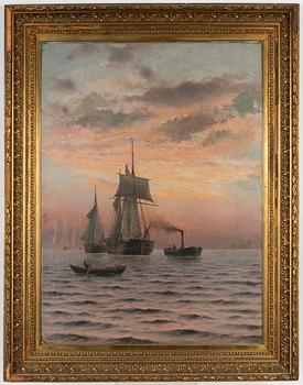 Holger Peter Svane Lübbers, oil on canvas/panel, signed and dated 1900.