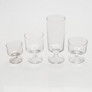 Tapio Wirkkala, glasservis, 45 delar, "Marski" Iittala.