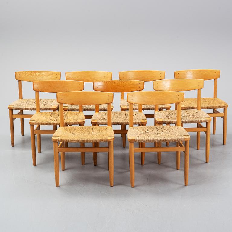 Nine Öresund chairs by Børge Mogensen for Karl Andersson & söner.