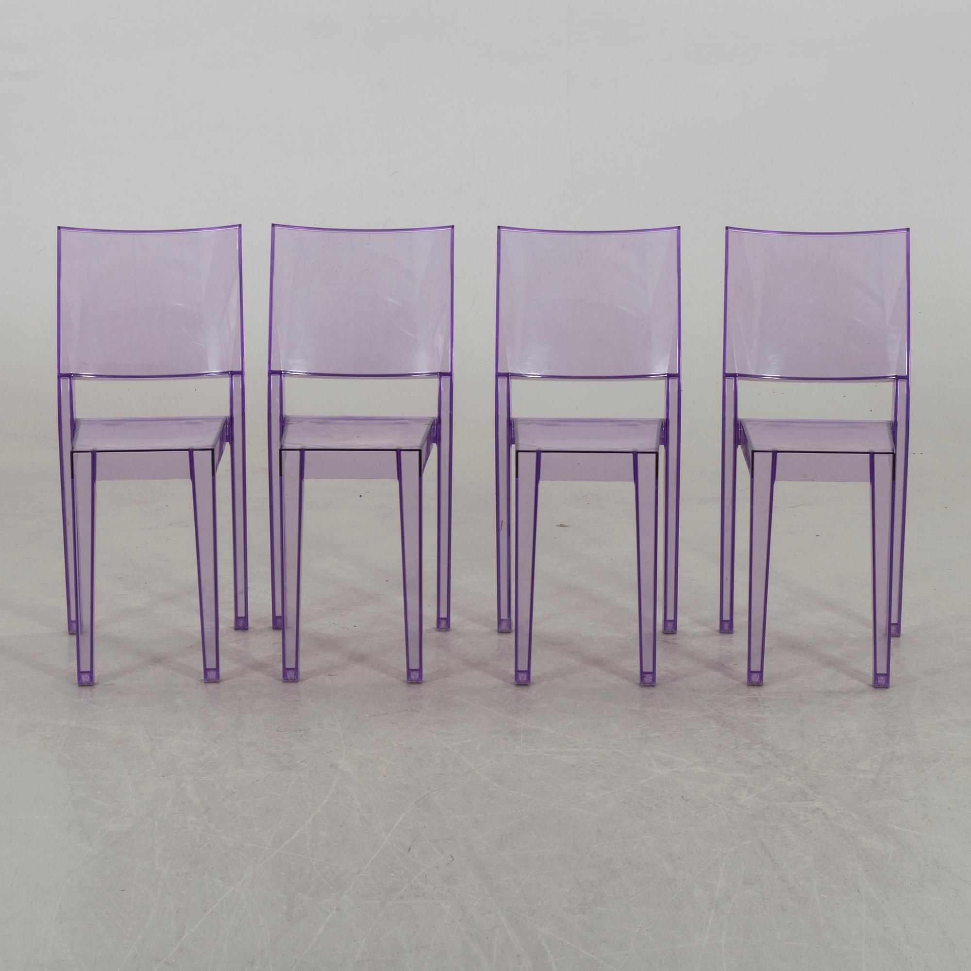 A SET OF 6 PHILIPPE STARCK "LA MARIE" CHAIRS BY KARTELL.