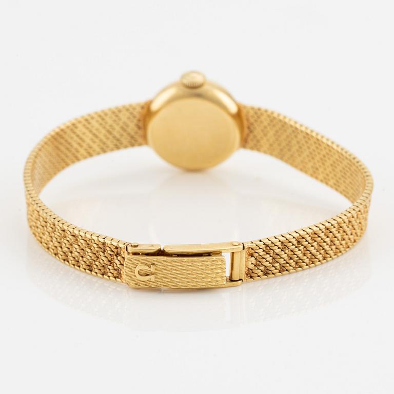 Omega, wristwatch, 18K gold, 17 mm.