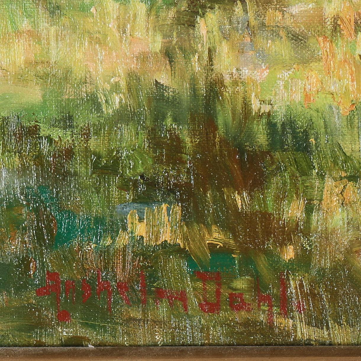 ANSHELM DAHL, olja på duk, signerad.