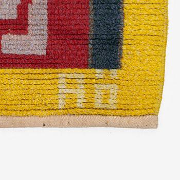 Agda Österberg, a knotted pile carpet, c. 354 x 245 cm, signed AÖ.
