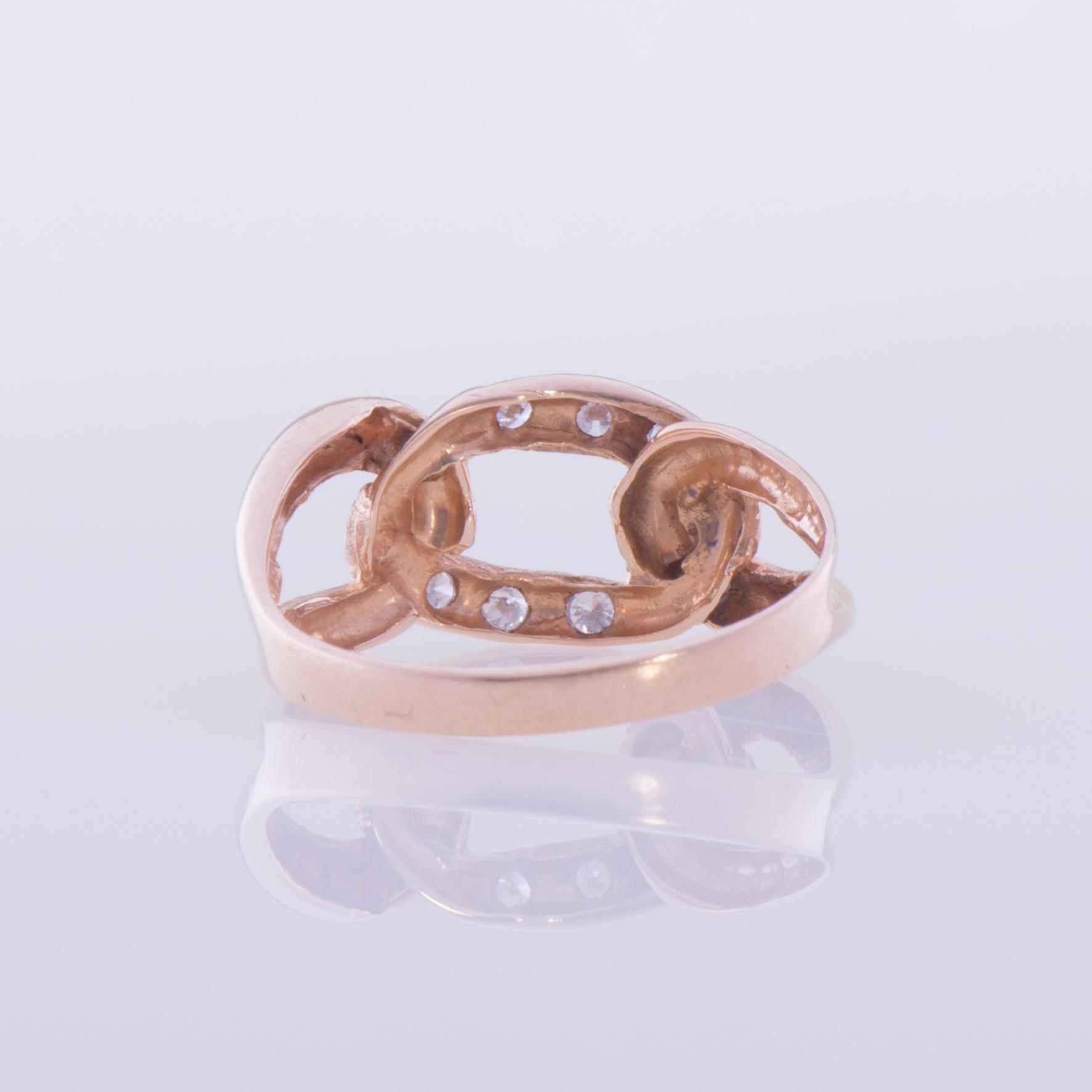 RING, 18K guld, briljantslipade diamanter. Svenska stämplar. Vikt ca 3,0 g.
