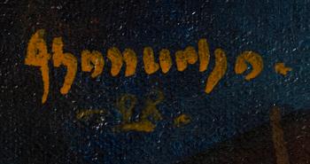 URHO AHONURHO, olja på duk, signerad och daterad -28.