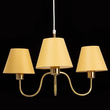 JOSEF FRANK, a model 2479 brass ceiling lamp for Svensk Tenn.