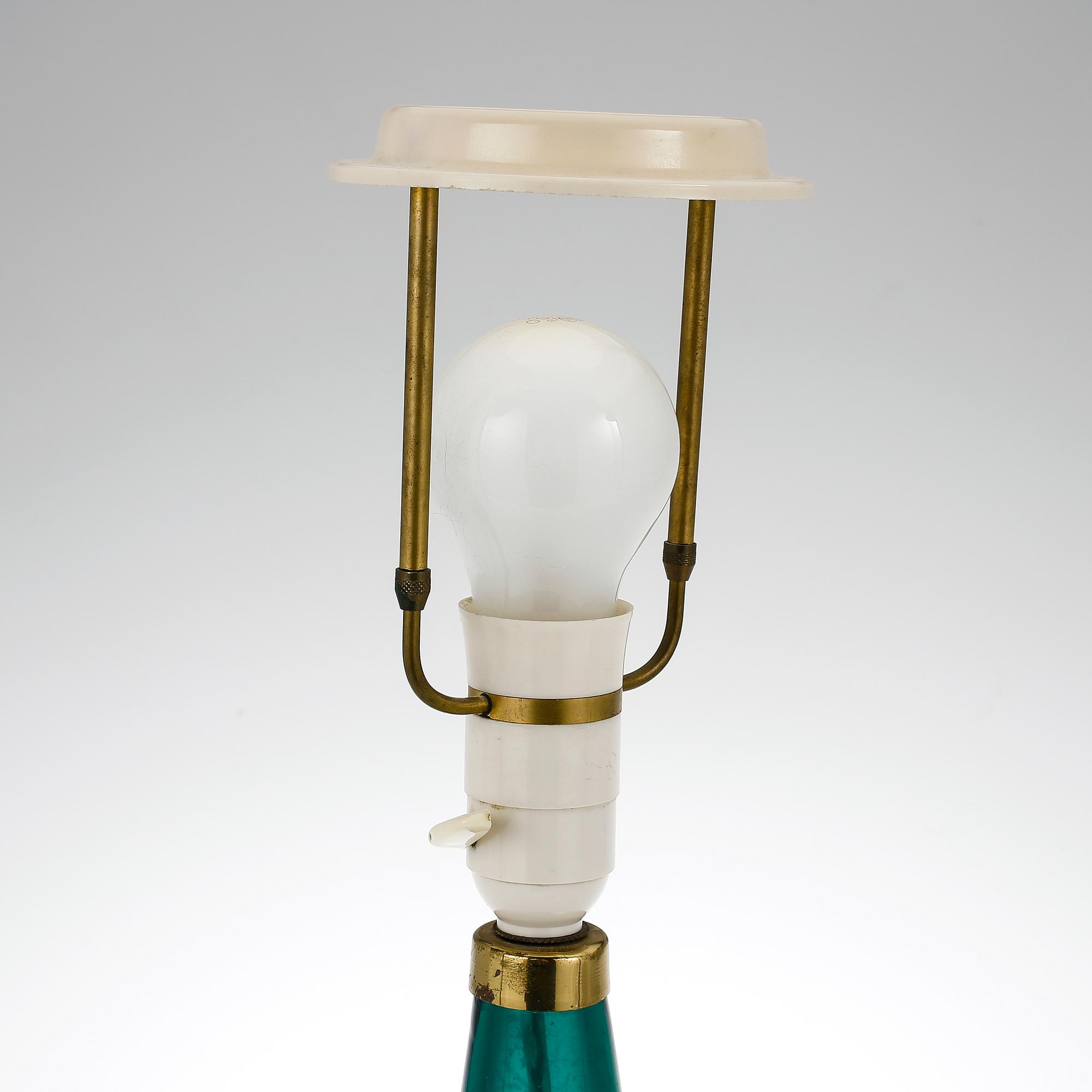 BORDSLAMPA, glas, Venini, Italien, 1950-tal.