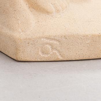 Oskar Raja-aho, sculpture, earthenware, signed.