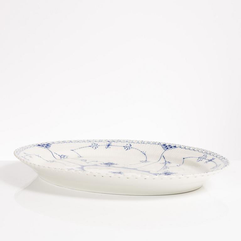 A 'Blue fluted' porcelain serving dish, Royal Copenhagen, Denmark 1969-1974.