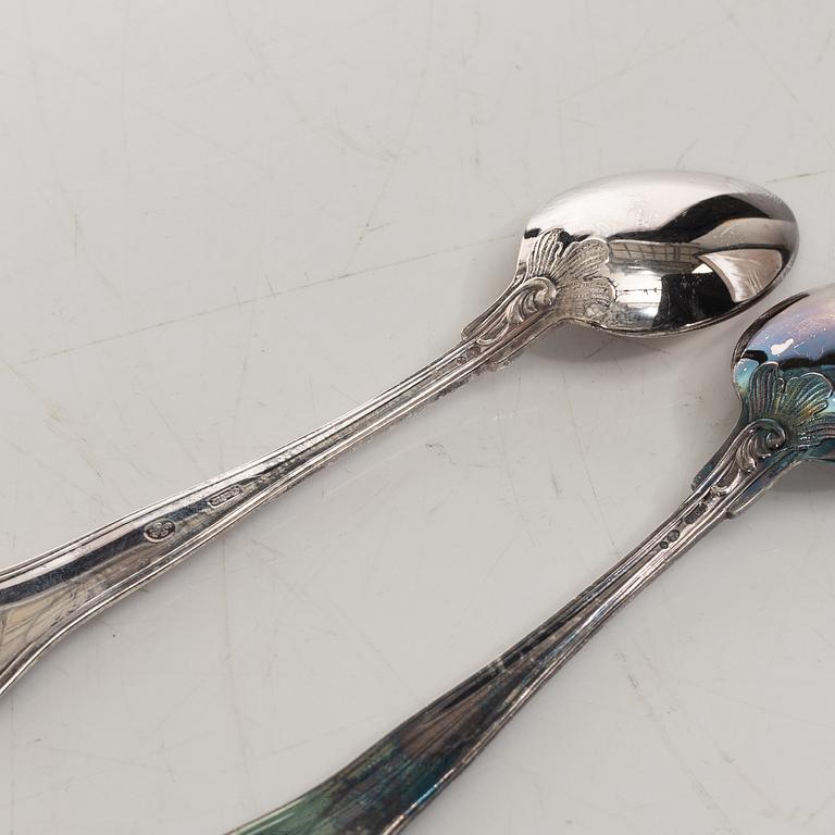 Bordsskedar 12 st, kaffeskedar 12, st silver, Cohr.