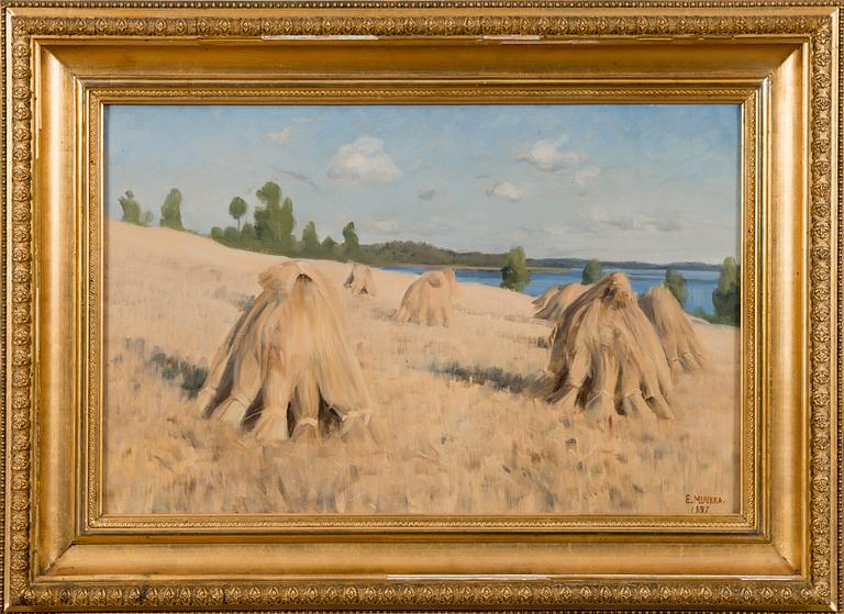 ELIAS MUUKKA, HAY STACKS.