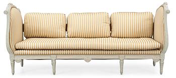 544. A Gustavian late 18th Century sofa.