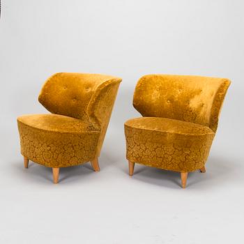 Fåtöljer, ett par, 1900-talets mitt.