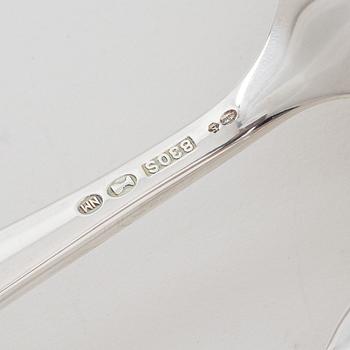 A 84 piece silver cutlery set, Thorvald Marthinsen Sølvvarefabrik, Norway, 20th century.