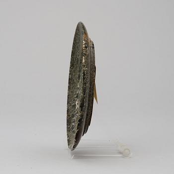 A Swedish Empire 19th century green marble dish.