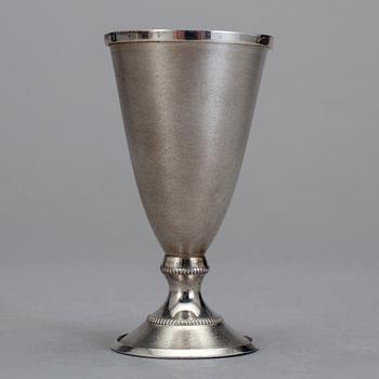 SPRITGLAS, 6 st, silverhalt 875, Sovjetunionen, 1950-tal. Vikt ca 197 g.