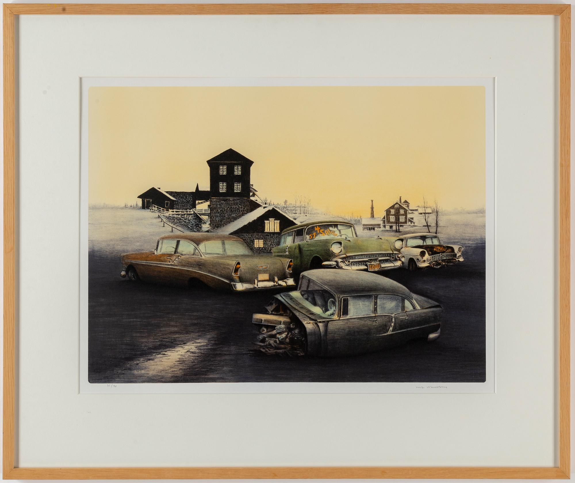 ULF WAHLBERG, kithograph in colours, signed 75/80.